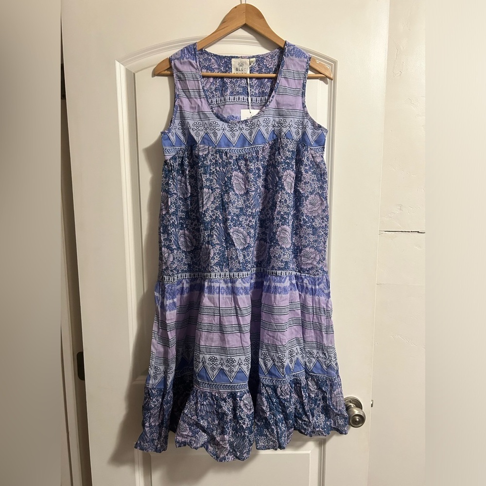NWT Blue Boheme Candice dress one size designed in France‎